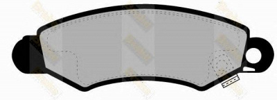 BRAKE ENGINEERING pa1303 -  Комплект тормозных колодок, дисковый тормоз